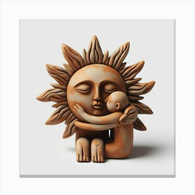 Sun And The Child Canvas Print