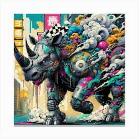 Rhino Canvas Print