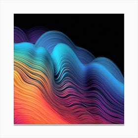 Abstract Wave Pattern Canvas Print