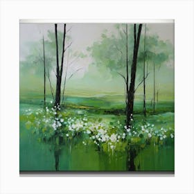 Default Original Landscape Plants Oil Painting Canvas Print