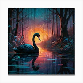 Default In A Darkwavedriven Bioluminescent Parallel Universe 0 Canvas Print