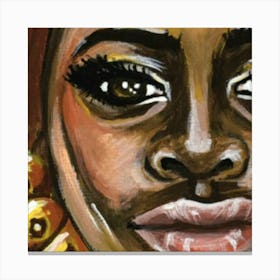 African Woman Portrait Canvas Print