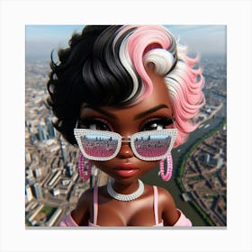 Sexy Black Girl Canvas Print