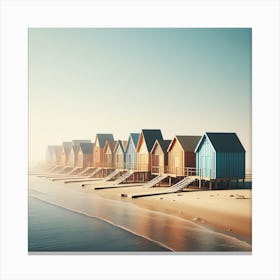 Beach Huts 3 Canvas Print