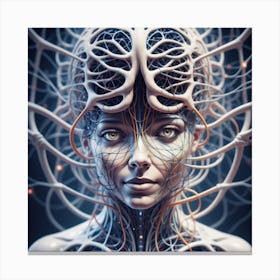 Cyborg Woman 113 Canvas Print