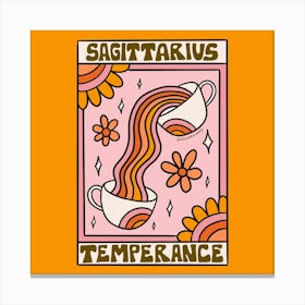 Sagittarius Tarot Card Canvas Print