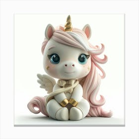 Unicorn Figurine 3 Canvas Print