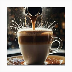 Coffee Pouring 44 Canvas Print