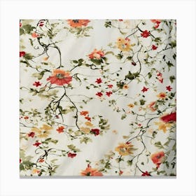 Delicate Floral Motifs Intertwine With Graceful Vi Canvas Print