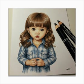 Little Girl Canvas Print