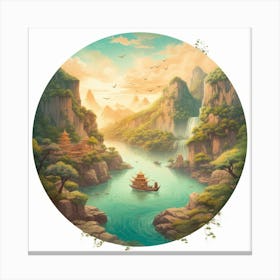 Chinese Landscape 1 Canvas Print