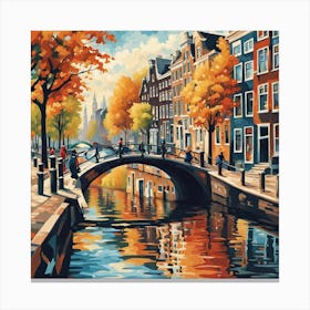 Amsterdam Canal Canvas Print