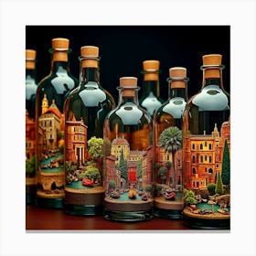 Venice In Bottles 13 Canvas Print