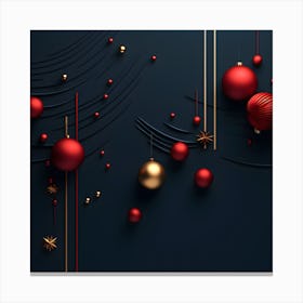 Christmass Abstract 002 1 Canvas Print