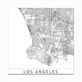 Los Angeles Map  I Canvas Print