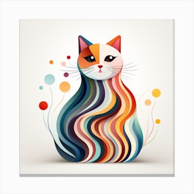 Abstract Cat Canvas Print