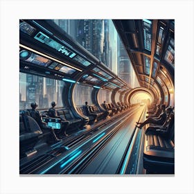 Futuristic City 7 Canvas Print