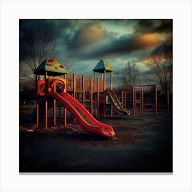 Abandoned Playground Canvas Print