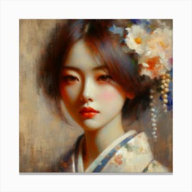 Asian Girl Canvas Print