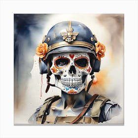 Day Of The Dead Soldier 1 Canvas Print