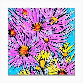 Aster Flowers 19 Canvas Print