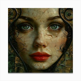 Face Of A Woman Canvas Print