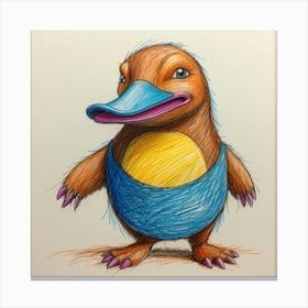 Pokemon Duck Canvas Print