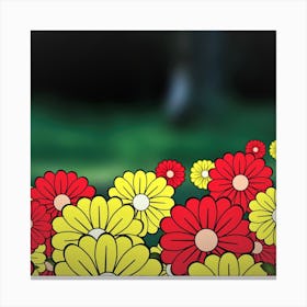 Abstract Flower Background Canvas Print