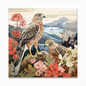 Bird In Nature Red Tailed Hawk 1 Canvas Print