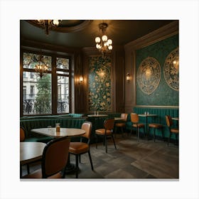 London Restaurant Interior 2 Canvas Print