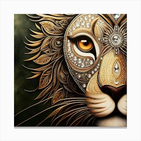 Lion Art 2 Canvas Print