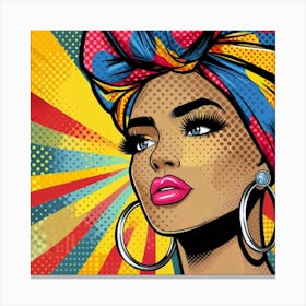 Binta Pop Black Woman  Canvas Print