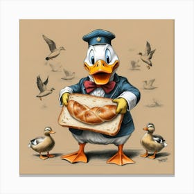 Donald Duck 15 Canvas Print