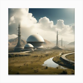 Futuristic City 267 Canvas Print