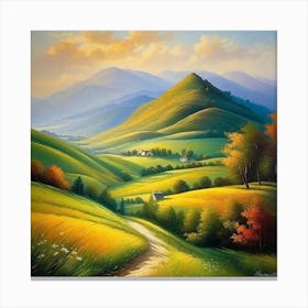 Road In The Countryside 6 Canvas Print