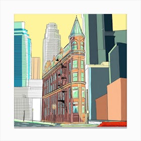 Building Urban Architecture Tower 1 Canvas Print