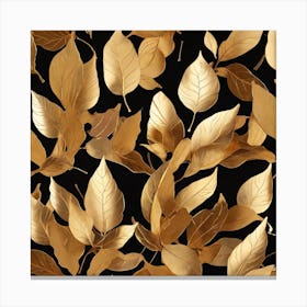 Golden leaves 1 Canvas Print