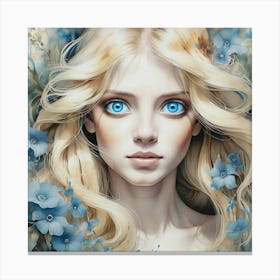 Blue Eyes Canvas Print