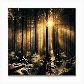 Forest - Forest Stock Videos & Royalty-Free Footage Canvas Print