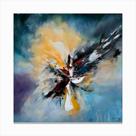 Abstract Painting colorful happy dancer Canvas Print