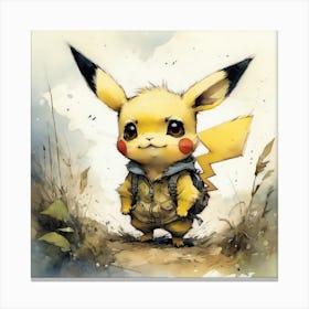 Pikachu poster Canvas Print