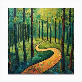 Path In The Woods Canvas Print