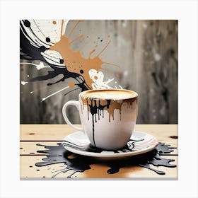 Coffee Splatter 5 Canvas Print