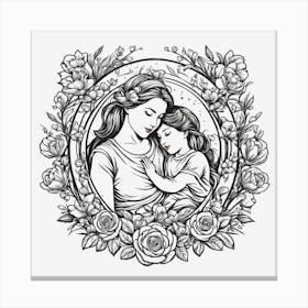 Mother And Child Canvas Print