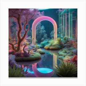 Rainbow Forest Canvas Print