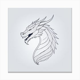 Dragon Head Canvas Print