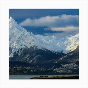 Snow Capped Mountains Canvas Print