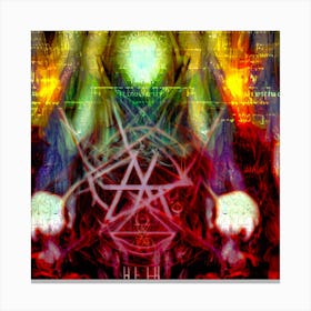 Abstract Photo Of Lilith, Lucifer And Hecate 3 Canvas Print