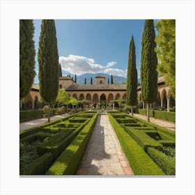 Granada Garden, Spain Canvas Print