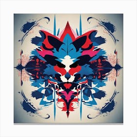 Abstract Fox Canvas Print